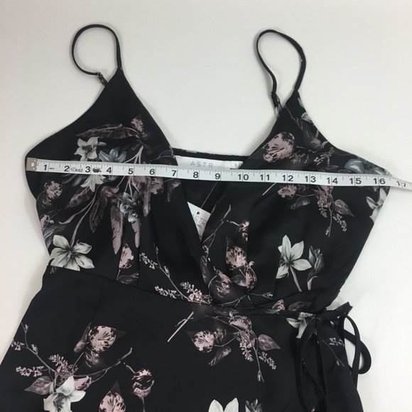 ASTR Satin Wrap Dress - Picture 5 of 8